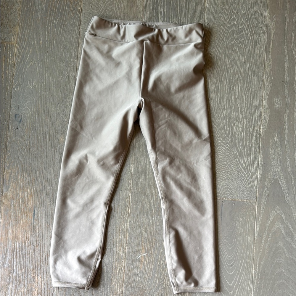 ALO Yoga Tan Leggings Smooth Finish